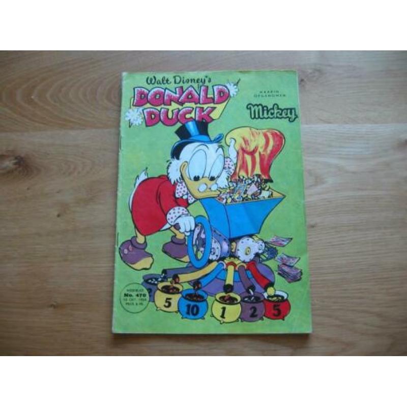 Donald Duck met opdruk Mickey zie omschrijving over de staat