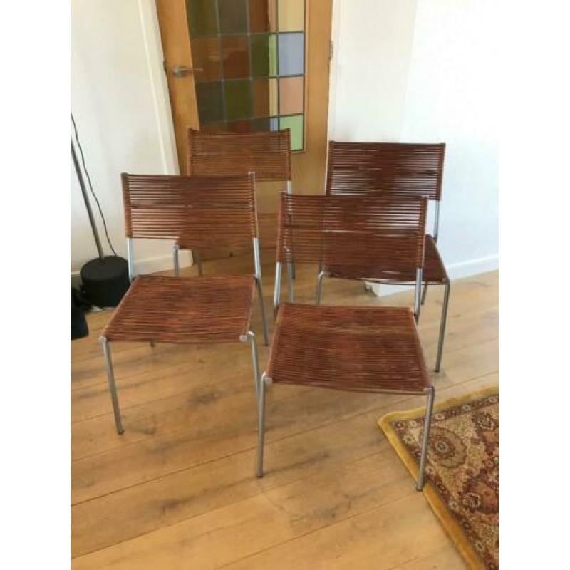 Set 4 Bonacina Miss B1 B 1 design stoel modern leer