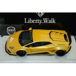 Lamborghini Huracan Liberty walk yellow Autoart WRH