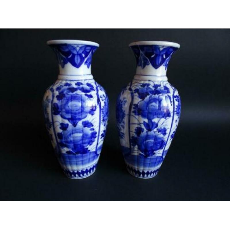 Blauwe Imari vazen, P355