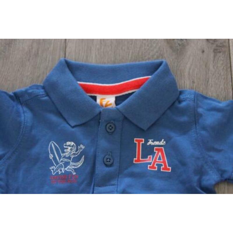 Blauw jongen shirtje FRENDZ, maat 62, NIEUW! (M9)