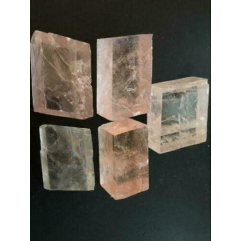 19 x Mineraal IJsland Calciet, 4-10 cm