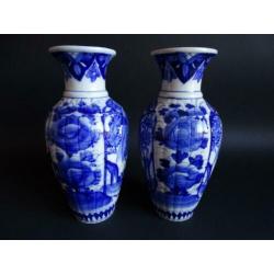 Blauwe Imari vazen, P355