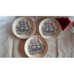 RETRO | Monte Carlo | 6 kunststof bordjes | ø 15 cm