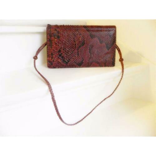 1779 VINTAGE Snake slangenleren tas schoudertas