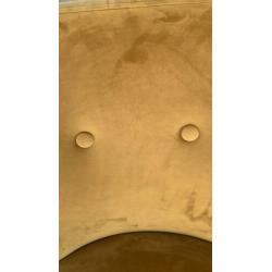 Velours velvet oker geel fauteuil / stoel