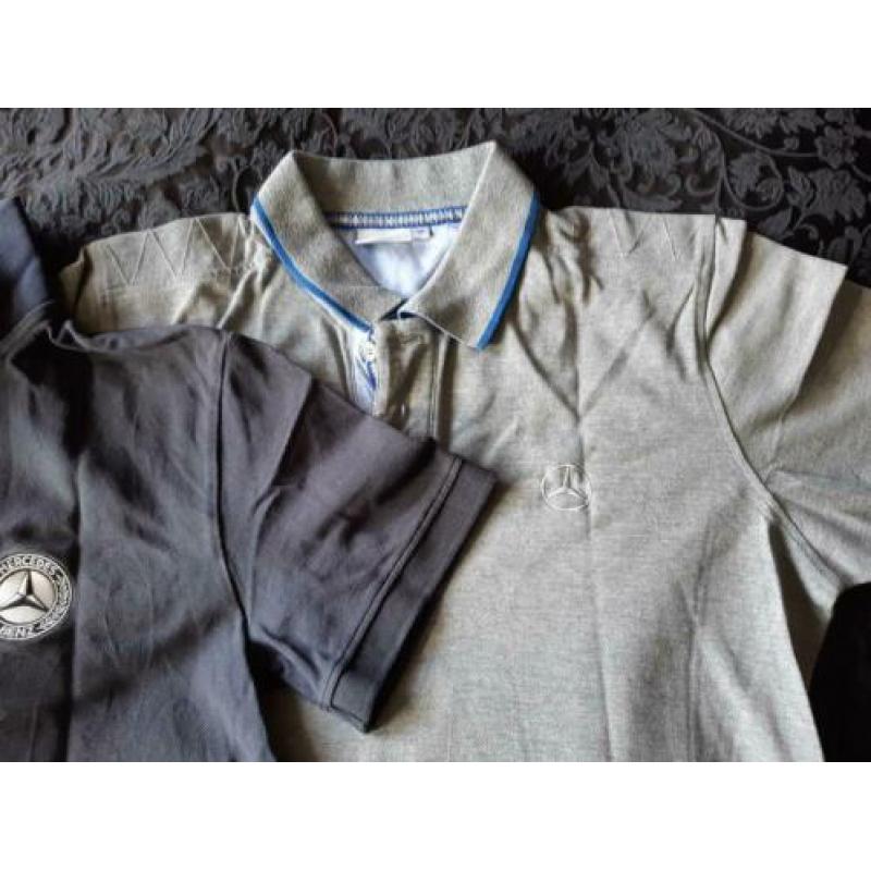 Te koop, 2 originele Mercedes polo shirts maat M.