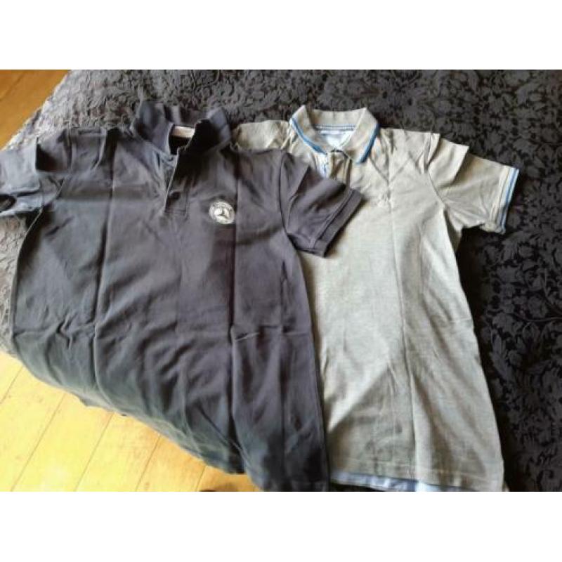 Te koop, 2 originele Mercedes polo shirts maat M.