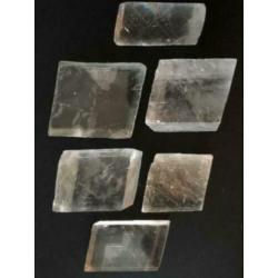 19 x Mineraal IJsland Calciet, 4-10 cm