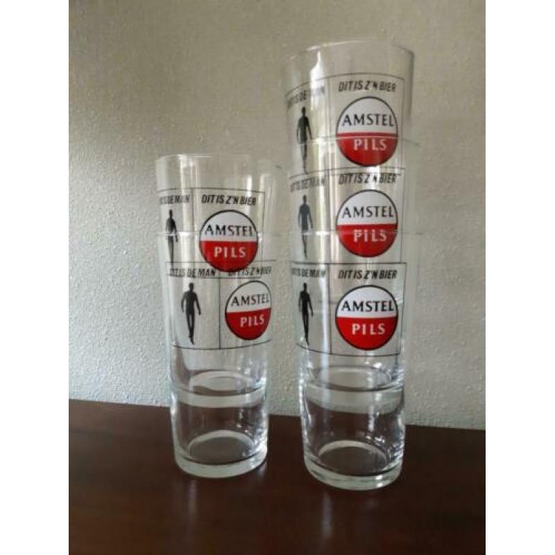 AMSTEL aardewerk pullen (en glazen)