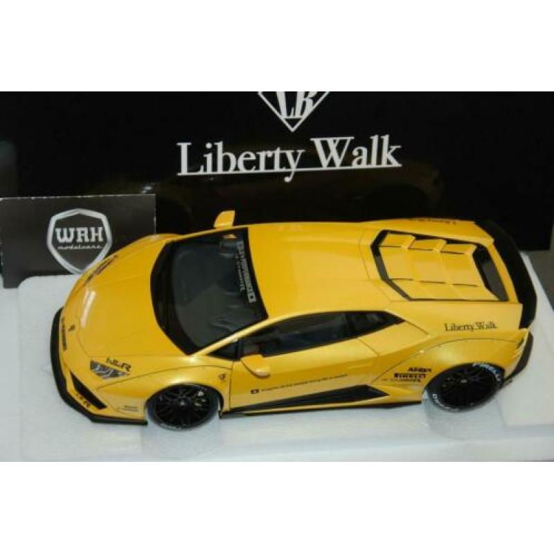 Lamborghini Huracan Liberty walk yellow Autoart WRH