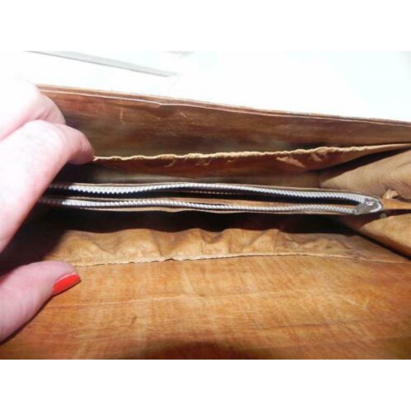 1779 VINTAGE Snake slangenleren tas schoudertas