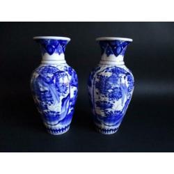 Blauwe Imari vazen, P355