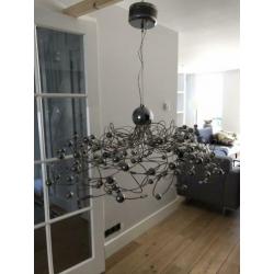 Design hanglamp halogeen chroom
