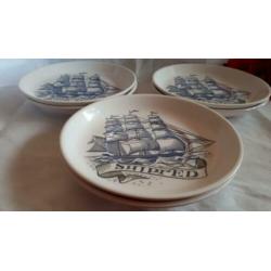 RETRO | Monte Carlo | 6 kunststof bordjes | ø 15 cm