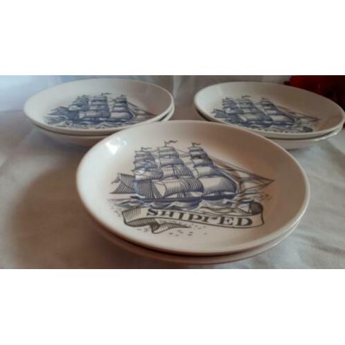 RETRO | Monte Carlo | 6 kunststof bordjes | ø 15 cm