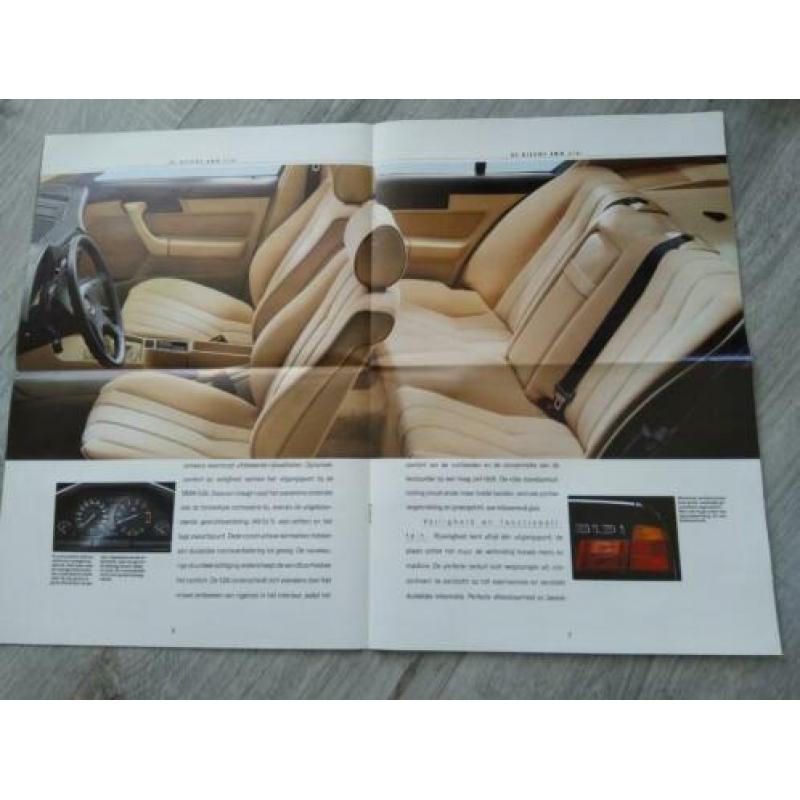 BMW 5 serie e34 folder/krant uit 1989