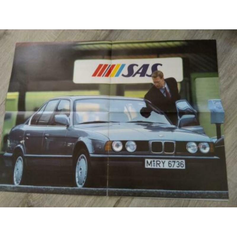 BMW 5 serie e34 folder/krant uit 1989
