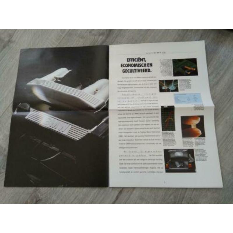 BMW 5 serie e34 folder/krant uit 1989