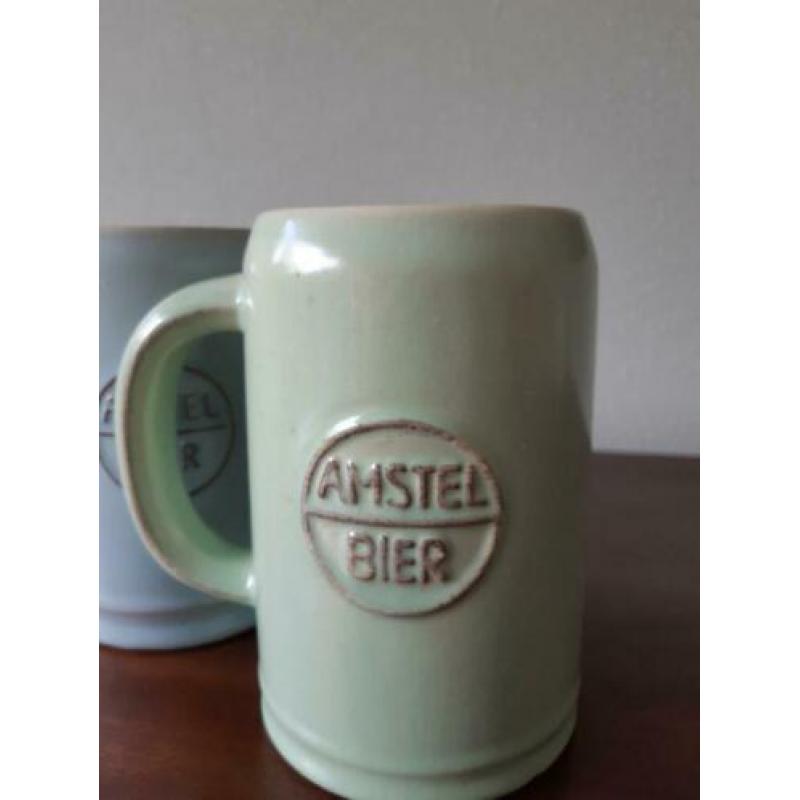 AMSTEL aardewerk pullen (en glazen)