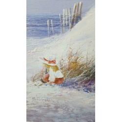 Olieverf schilderij zeegezicht zeezicht