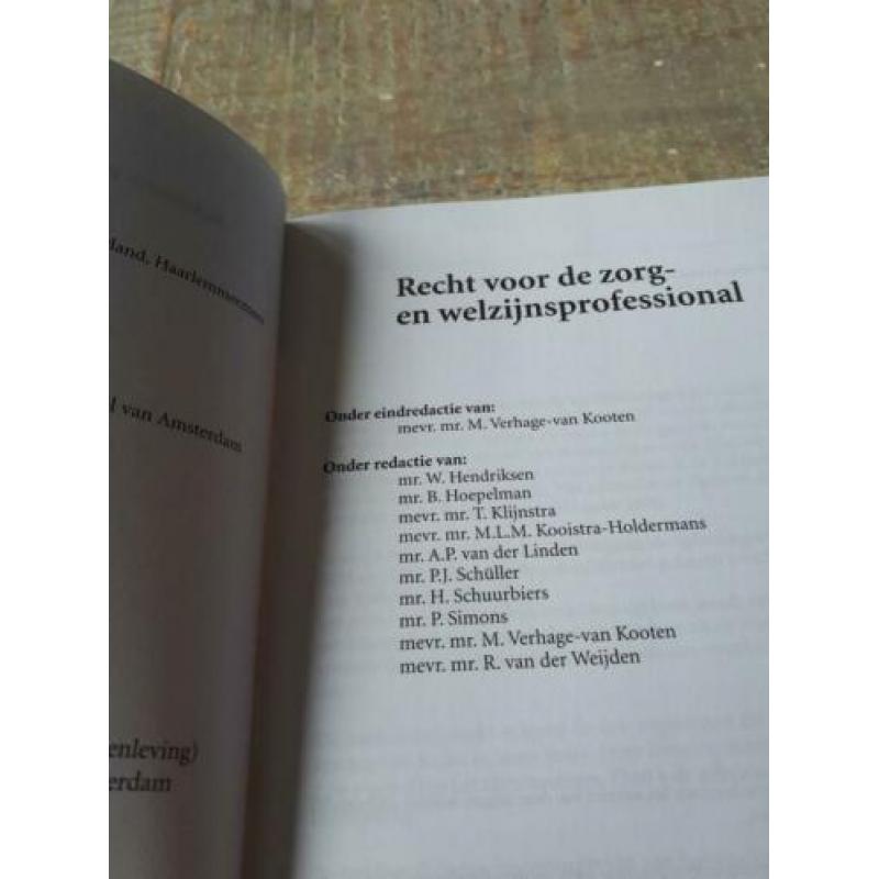 Recht voor de zorg en welzijnsprofessional