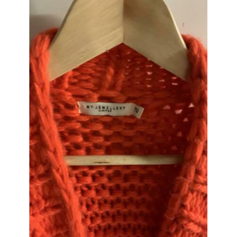 Bobbel vest dames My Jewellery one size oranje