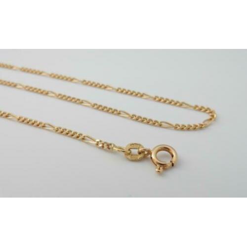 14 karaat Gouden Ketting Valkoog-Gourmetschakel 55 cm