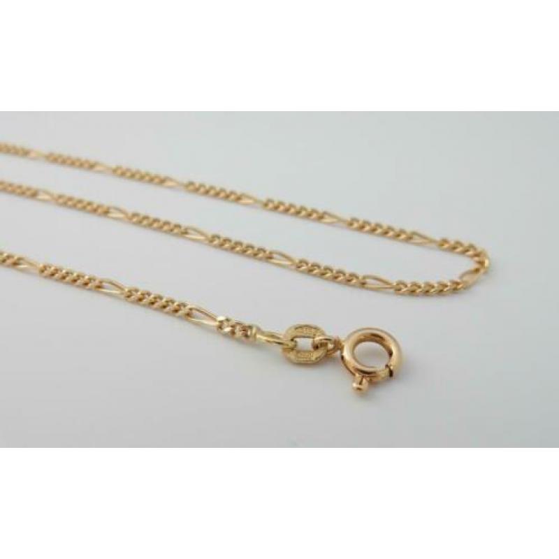 14 karaat Gouden Ketting Valkoog-Gourmetschakel 55 cm