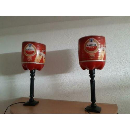 2 amstel bier lampjes