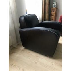 2 leren fauteuils