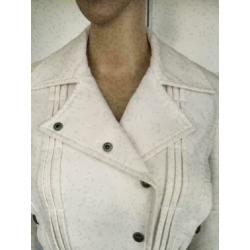 C1045 VERSACE maat XS=34/36 jasje vest sweat-colbert wit