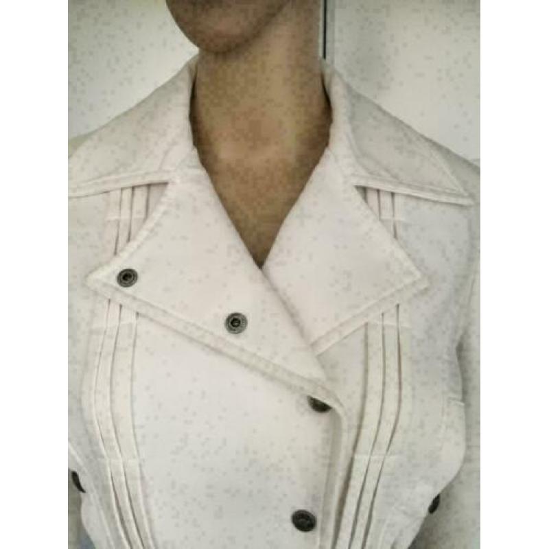 C1045 VERSACE maat XS=34/36 jasje vest sweat-colbert wit