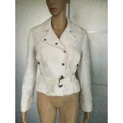 C1045 VERSACE maat XS=34/36 jasje vest sweat-colbert wit