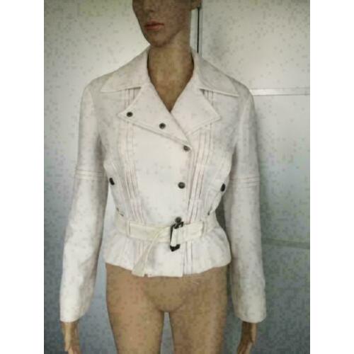 C1045 VERSACE maat XS=34/36 jasje vest sweat-colbert wit