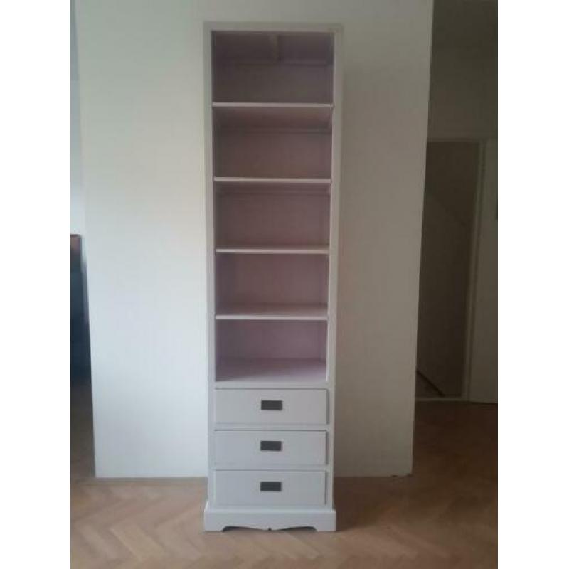 Hay wat prachtig - Massief houten kast 3 laden H220xB57xD33
