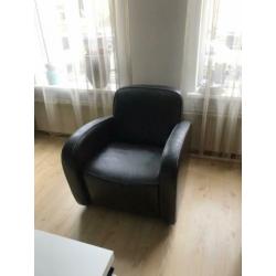 2 leren fauteuils