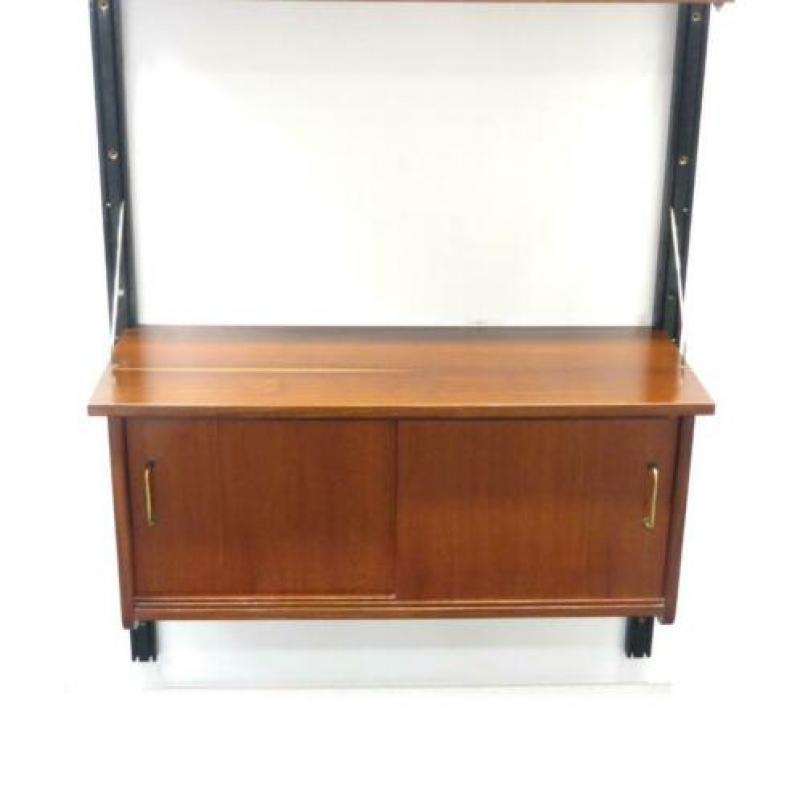 Vintage retro wandsysteem boekenkast boekenrek jaren '60 '70