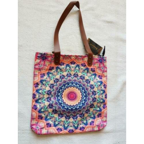 Totebag.Mandela. Rits. Waterproof gevoerd. Wasbaar.