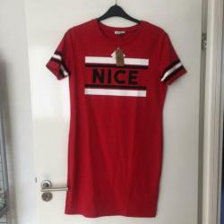 Rood jurkje nice - Maat M (nieuw)