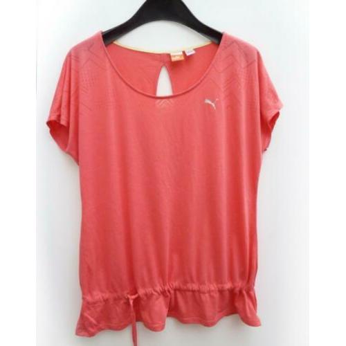 PUMA: koraal roze sport shirt (maat 40) GRATIS VERZENDING