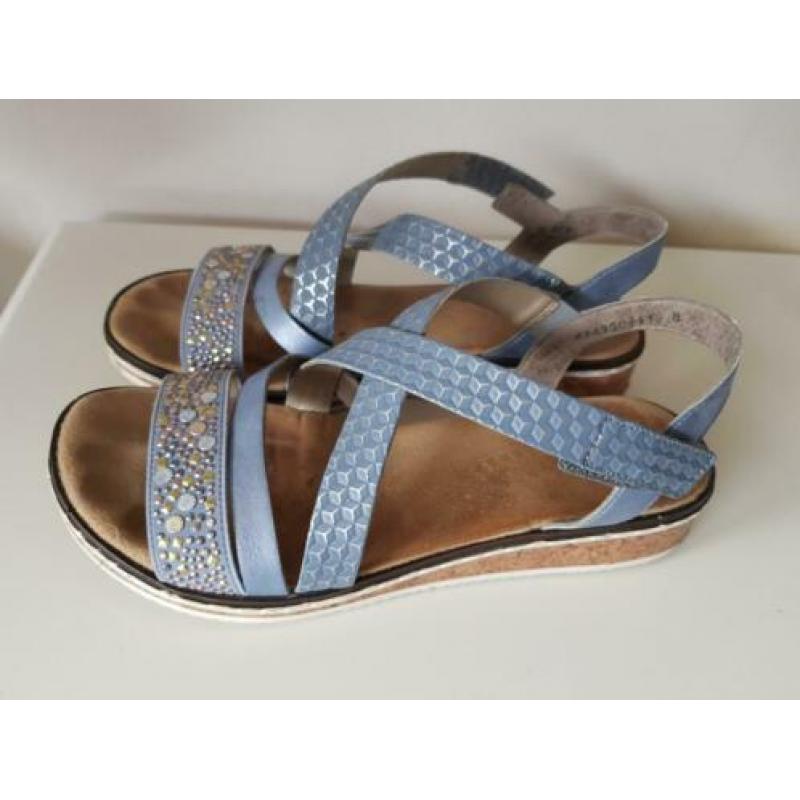 Rieker sandalen blauw lichtblauw