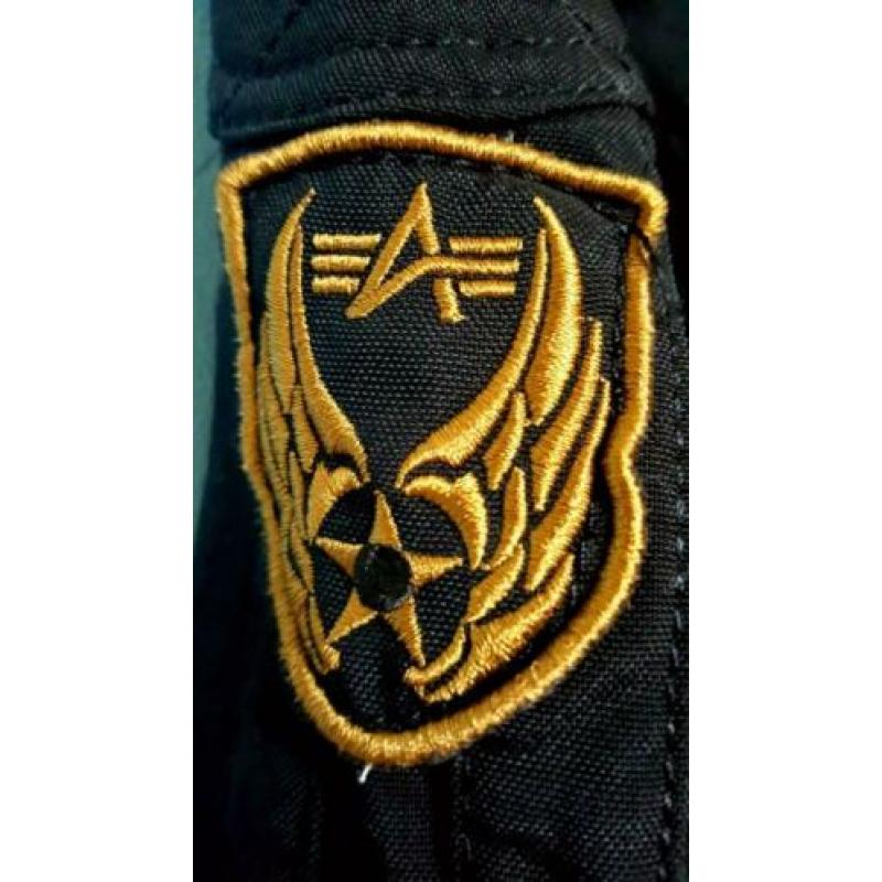 ALPHA INDUSTRIES Nieuw Zwart ZomerJack, Mt. S