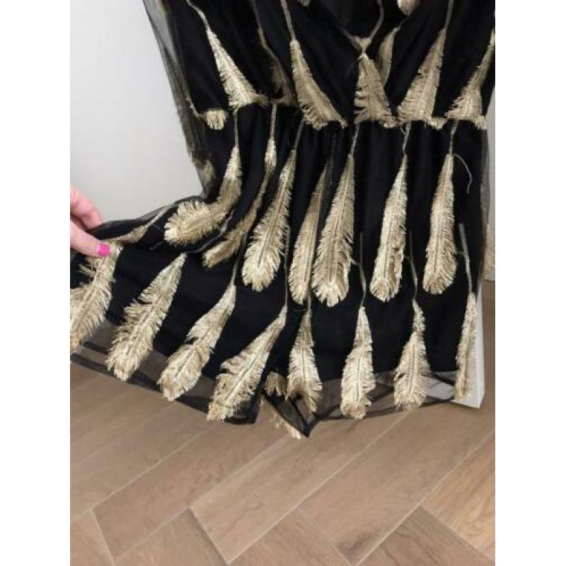 Jutka & Riska jumpsuit maat S zwart en goud