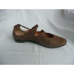 Hele leuke bruine leren Think dames schoenen maat 43, izgs