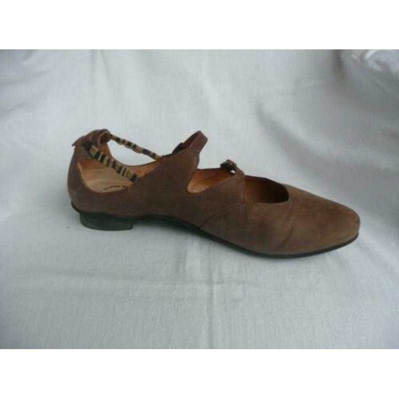 Hele leuke bruine leren Think dames schoenen maat 43, izgs