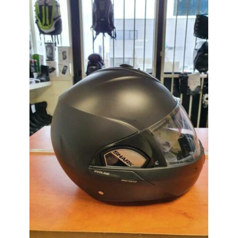 Shark evoline 3 systeemhelm. Mat zwart, nieuw. OUTLET