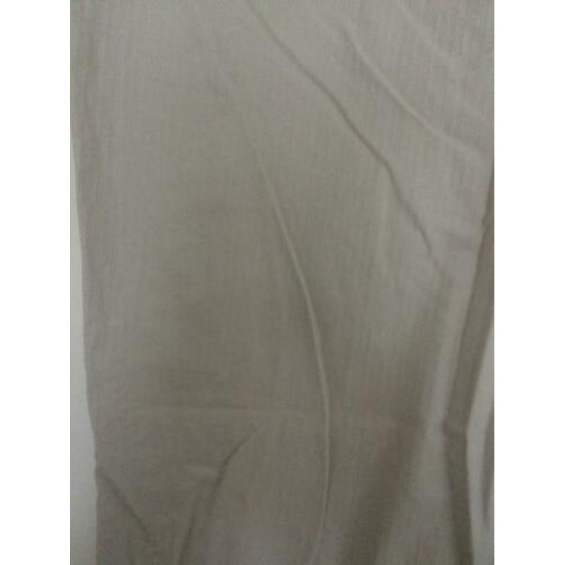 heerlijke dunne linnen zomer broek beige wit mt 44 canda C&A