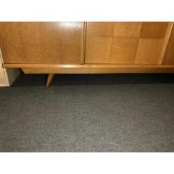 Vintage, retro kast, wandmeubel/ kledingkast 3-deurs