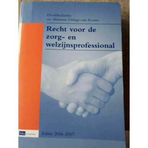 Recht voor de zorg en welzijnsprofessional